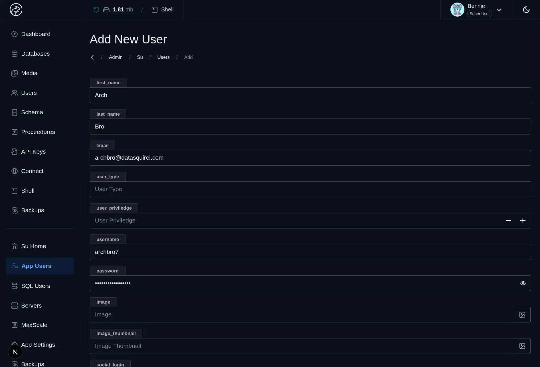 Create Other Admin Users