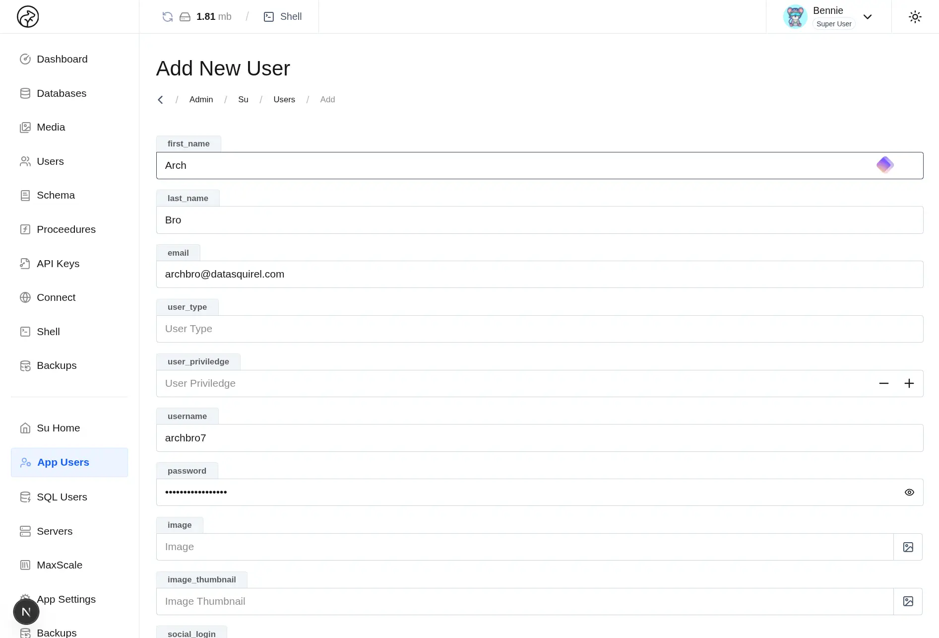Create Other Admin Users